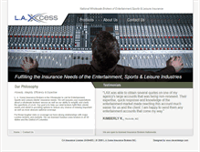 Tablet Screenshot of laxcess.com